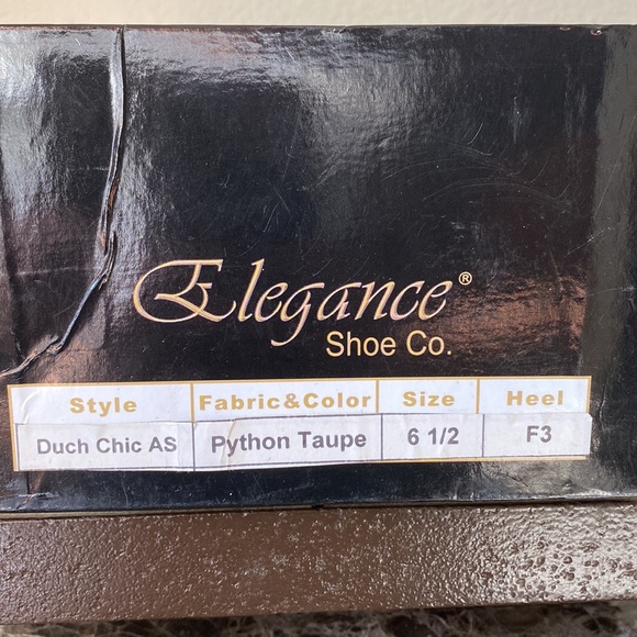 Elegance Dancing Shoes - Python size 6.5 - Picture 5 of 7